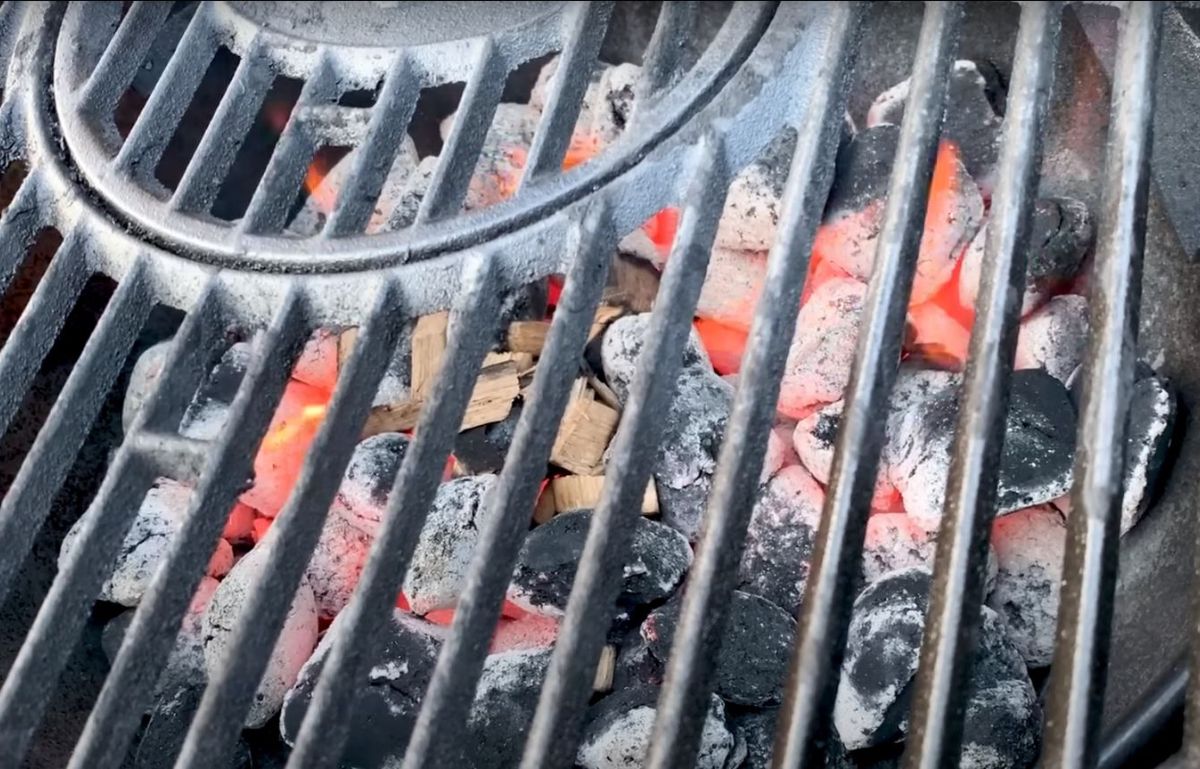 Can you put wood chips directly on charcoal