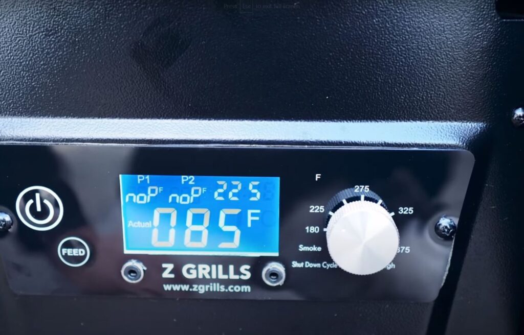 Cooking at a low and slow temperature on a pellet grill