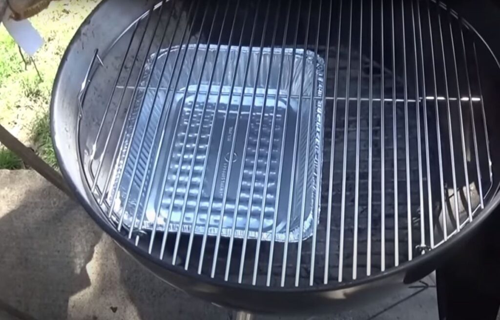 Setting Up A Charcoal Grill With Water Pan