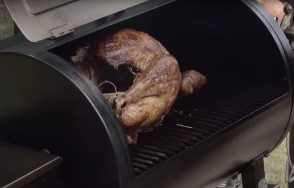 Smoking turkey in Pit Boss PB440D2 Grill
