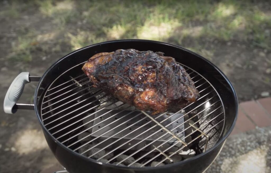 Using smoker box on a charcoal grill