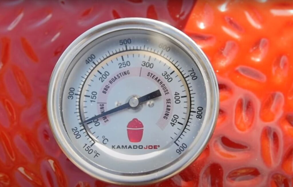 temperature gauge on Kamado Big III