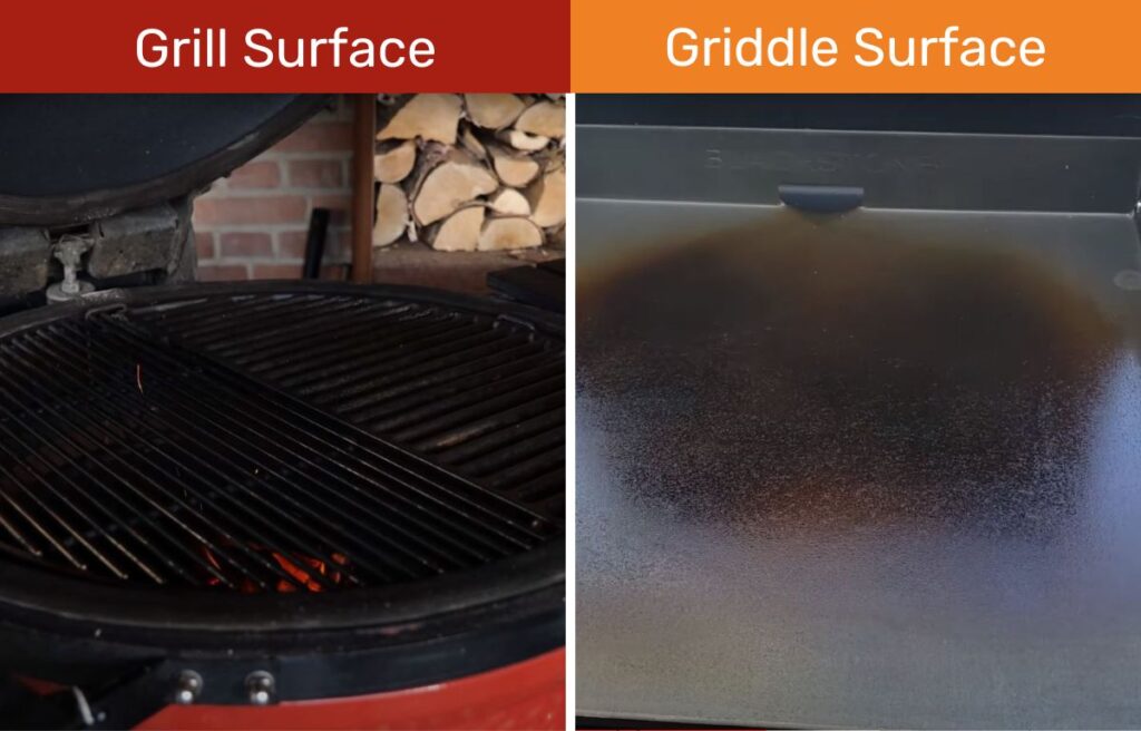 Grill Surface and Griddle Surface