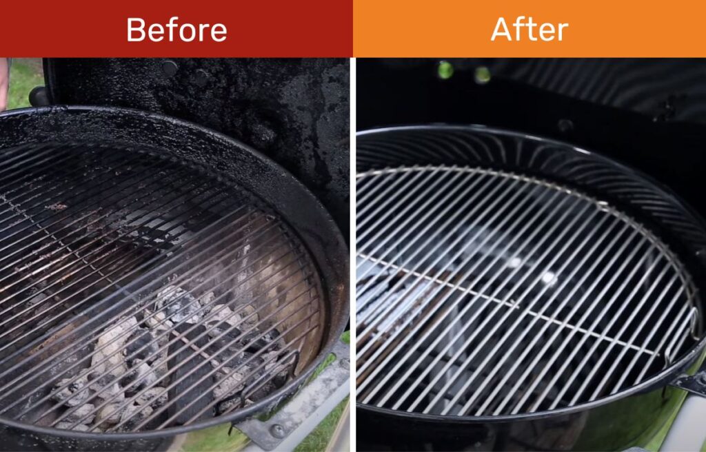 How to clean a charcoal grill