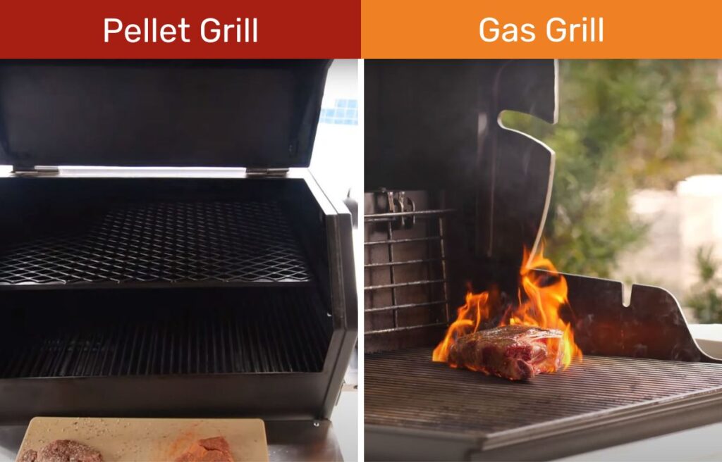 Pellet Grill and Gas Grill