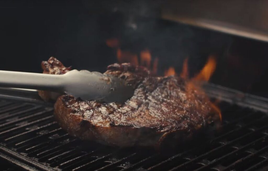 Searing Steak on Camp Chef 24 in. WIFI Woodwind Pellet Grill