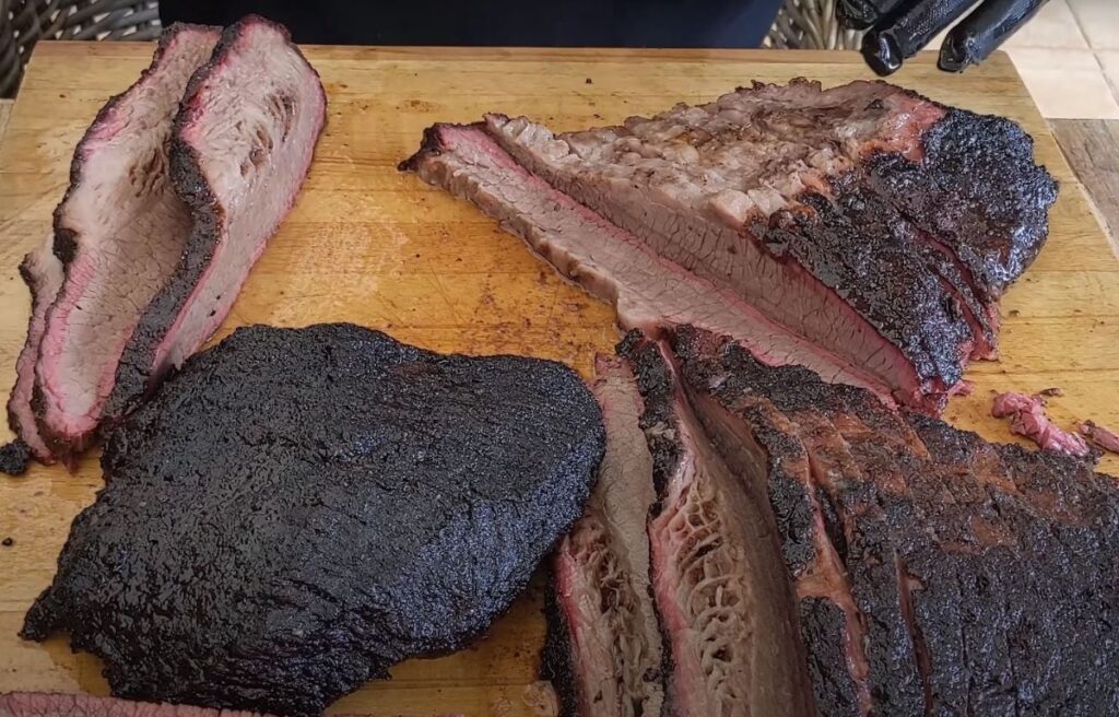 A Perfectly smoked brisket
