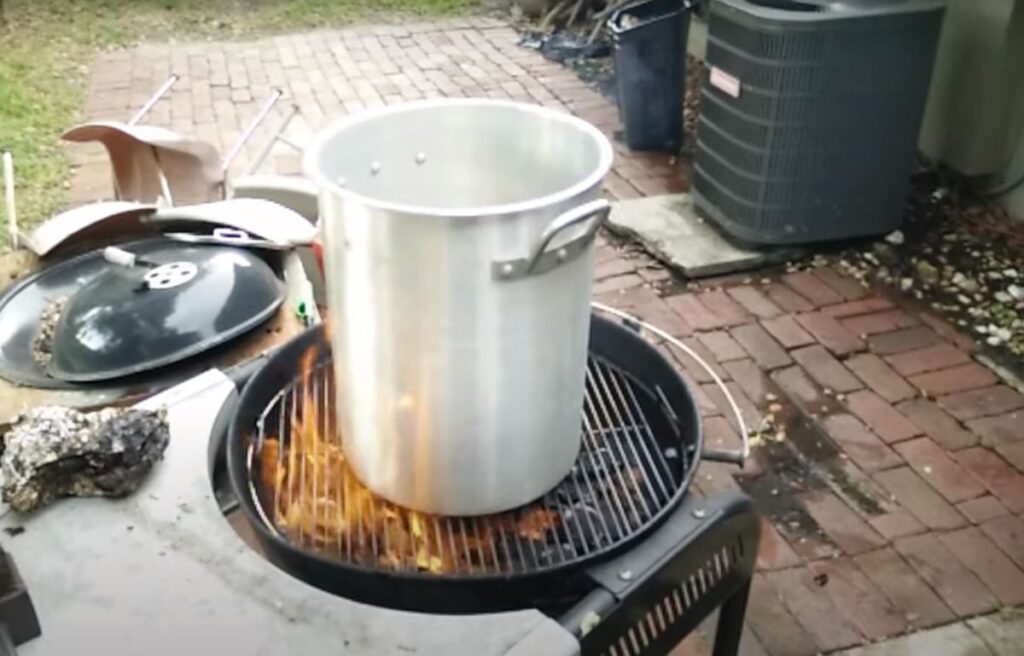 Can you boil water on a charcoal grill