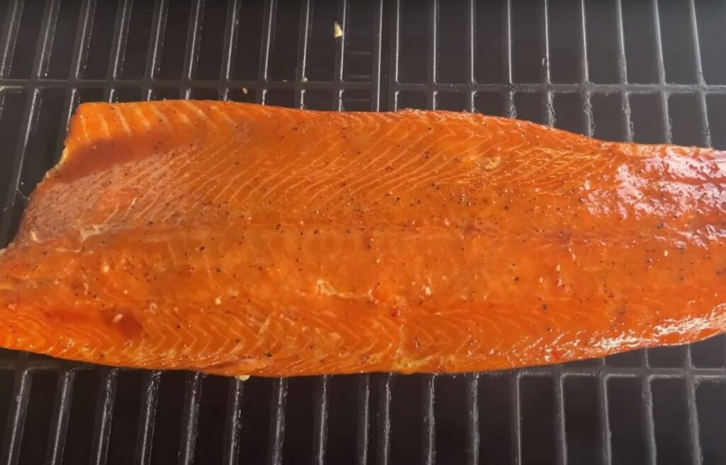 Smoking salmon