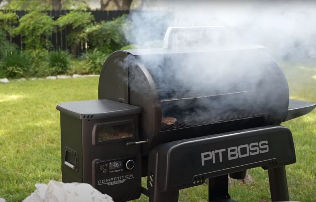 Opening the Pit Boss Grill Lid